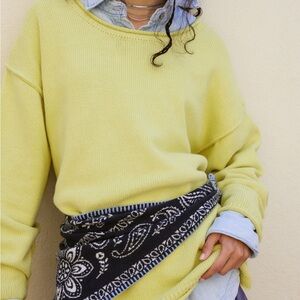ELLA ROLLNECK SWEATER CANARY YELLOW
